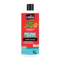 Shampoo 1l Rícino Hidratação Profunda e Super Nutrição