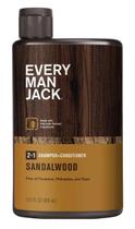 Shampoo 2 em 1 Every Man Jack Sandalwood 400 ml (pacote com 2)