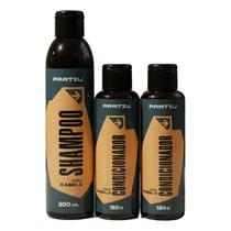 Shampoo 200ml E 02 Condicionador Cabelo Masculino Partiu Shampoo 200ml E 02 Condicionador Cabelo Masculino Partiu