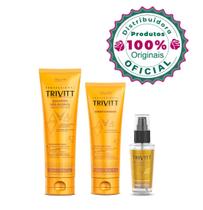 Shampoo 280ml+Condicionador 250ml & Reparador 30ml Trivitt