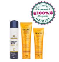 Shampoo 280ml + Hidratação 250g & Leave-In Defrizante