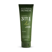 Shampoo 3 em 1 250ml - Bio Extratus Homem