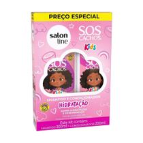 Shampoo 300ml + Condicionador Salon Line Sos Cachos Kids Hidratacao 200ml Shampoo 300ml + Condicionador Salon Line Sos Cachos Kids Hidratacao 200ml