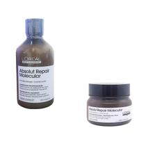 Shampoo 300ml e Máscara 250g Loreal Absolut Repair Molecular