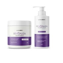 Shampoo 300ml E Máscara 500g Lanox Revitaliza - Pós Química Shampoo 300ml E Máscara 500g Lanox Revitaliza - Pós Química