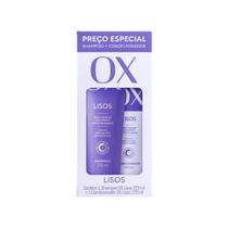 Shampoo 375ml + Condicionador 170ml OX Liso Duradouro