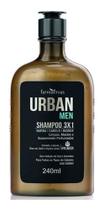 Shampoo 3x1 Barba Cabelo Bigode Urban Men Farmaervas 240ml