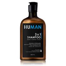 Shampoo 3x1 Barba Cabelo Corpo 240ml Human