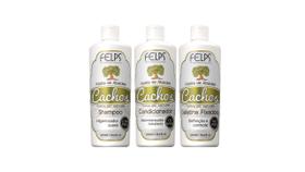 Shampoo 500ml + Condicionador 500ml + Gelatina Fixadora - Felps