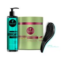 Shampoo Acidificante Haskell + Máscara Bananeira 500g +Escova