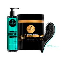 Shampoo Acidificante Haskell + Máscara Cavalo Forte 500g +Escova