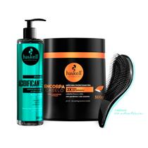 Shampoo Acidificante Haskell + Máscara Encorpa Cabelo 500g +Escova Shampoo Acidificante Haskell + Máscara Encorpa Cabelo 500g +Escova