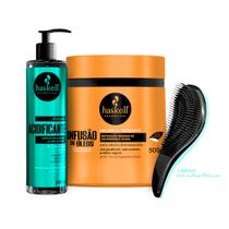 Shampoo Acidificante Haskell + Máscara Infusão de Óleos 500g +Escova Shampoo Acidificante Haskell + Máscara Infusão de Óleos 500g +Escova