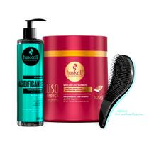 Shampoo Acidificante Haskell + Máscara Liso com Força 500g +Escova Shampoo Acidificante Haskell + Máscara Liso com Força 500g +Escova
