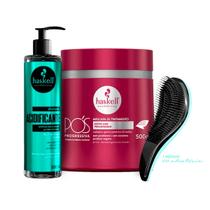 Shampoo Acidificante Haskell Máscara Progressiva 500g+Escova