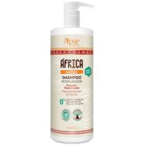 Shampoo África Baobá Apice Restaurador Vegano Limpeza Suave Cacheados Crespos Ondulados 1L