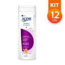 Shampoo Alyne Hydra-Liss Com Proteínas De Cereais Sem Sal E Sem Parabenos 350ml (Kit com 12)