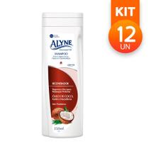 Shampoo Alyne Regenerador Com Óleo De Coco Karité e Macadâmia Sem Parabenos 350ml (Kit com 12)