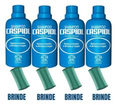 Shampoo Anti-caspa Limpa Couro Cabeludo Piolho Lêndeas C/4