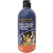 Shampoo Anti Pulgas Cachorro Gato Carrapatos Piolhos 500ml Baixa Toxidade Duprat Pet Clean