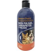 Shampoo Anti Pulgas Carrapatos E Piolhos Ectoparasiticida Cães E Gatos 500ml Duprat