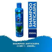 Shampoo Anticaspa 3 Em 1 Barba Cabelo Bigode 250ml