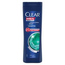 Shampoo Anticaspa 400ml Limpeza Diária 2 em 1 Clear Men