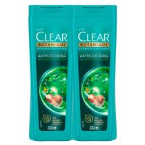 Shampoo Anticaspa Clear Botanique Anticoceira 200ml Kit com duas unidades