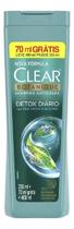Shampoo Anticaspa Clear Botanique Detox Diário Frasco Leve 400ml Pague 330ml Shampoo Anticaspa Clear Botanique Detox Diário Frasco Leve 400ml Pague 330ml