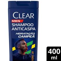 Shampoo Anticaspa Clear Men Hidratação Campeã by Vini Jr 400ml
