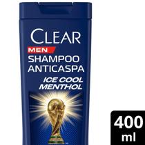 Shampoo Anticaspa Clear Men Ice Cool Menthol 400 ml