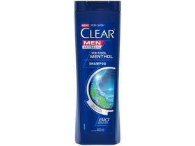 Shampoo Anticaspa Clear Men Ice Cool Menthol - 400ml