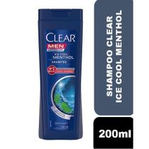 Shampoo Anticaspa Clear Men Ice Cool Menthol com 200ml Shampoo Anticaspa Clear Men Ice Cool Menthol com 200ml