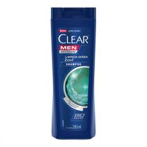 Shampoo Anticaspa Clear Men Limpeza Diaria 2 Em 1 200ml
