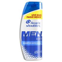 Shampoo Anticaspa Head e Shoulders Men 3 em 1 650ml