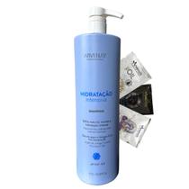 Shampoo Arvensis Hidratação Intensiva Brilho Natural Maciez Óleo de Argan Vitaminas Vegano 1 Litro