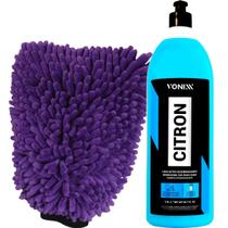 Shampoo Automotivo Detergente Lava Autos Desengraxante Limpeza Pesada Citron Vonixx Luva Zacs