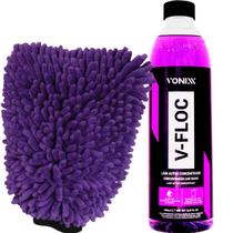Shampoo Automotivo Neutro Brilho Carro Moto Caminhão V-Floc Luva Tentaculo Para Lavar Zacs - Vonixx