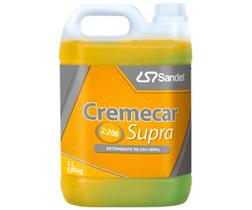 Shampoo Automotivo Neutro Concentrado Para Lavar Carro e Moto Cremecar Supra Sandet 5l