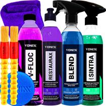 Shampoo Automotivo V-Floc Revitalizador Restaurax Cera Liquida Blend Limpador Bactericida Sintra Fast Vonixx