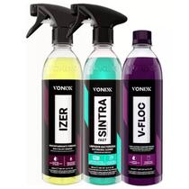 Shampoo automotivo v-floc + sintra fast apc + izer vonixx