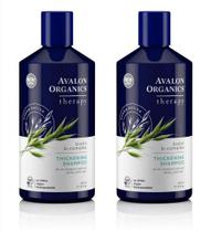 Shampoo Avalon Organics Biotina B-Complex, espessante, 414 ml, pacote com 2 unidades Shampoo Avalon Organics Biotina B-Complex, espessante, 414 ml, pacote com 2 unidades