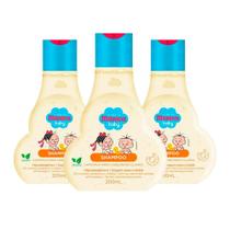 Shampoo Baby Turma da Mônica Camomila Para Cabelinhos Claros Seguro para o Bebê 200ml (Kit com 3)