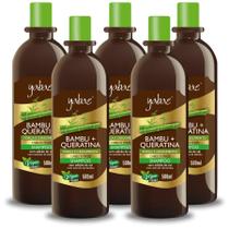 Shampoo Bambu e Queratina 500ml Yabae 5 unidades