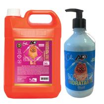 Shampoo Banho e Tosa Grommer Profissional 5L + Hidratante Color