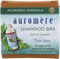 Shampoo Bar Auromere Ayurvédico 125 ml, ecológico e vegano
