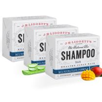 Shampoo Bar JRLIGGETT'S Hidratante Totalmente Natural 100g x3