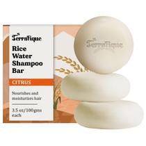 Shampoo Bar TERRAFIQUE Água de arroz com aroma cítrico 100g (pacote com 3)