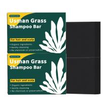 Shampoo Bar VAEYAE Natural Usman Grass para cabelos saudáveis, 2 unidades