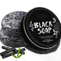 Shampoo Bar yonudsa Grey Hair Reverse Black Soap 50g, pacote com 2